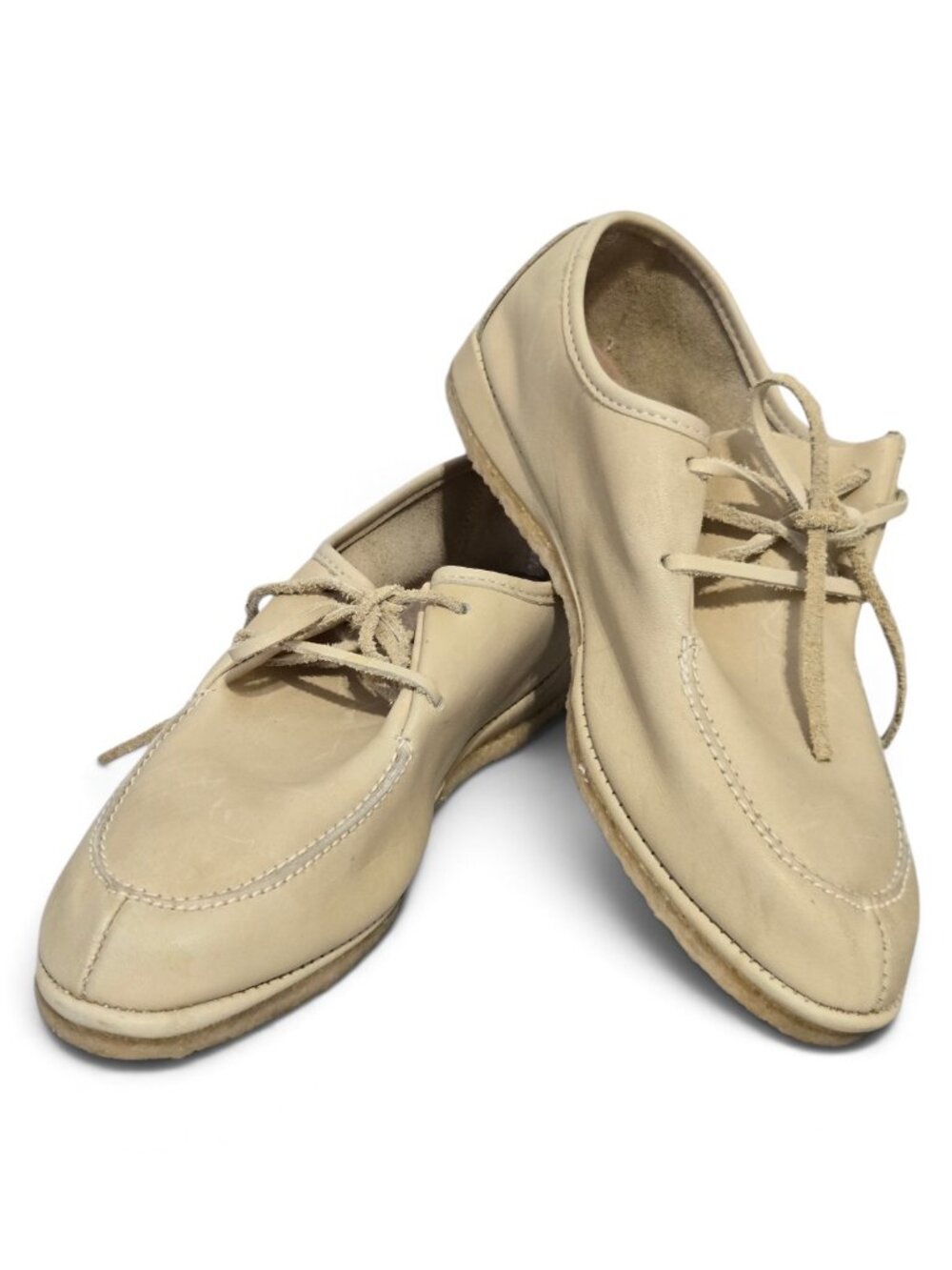 New Leather Moccasin Shoes Made in Canada Size 8 Tan Natural